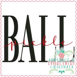 3510 PICKLE BALL vs2 Embroidery Design