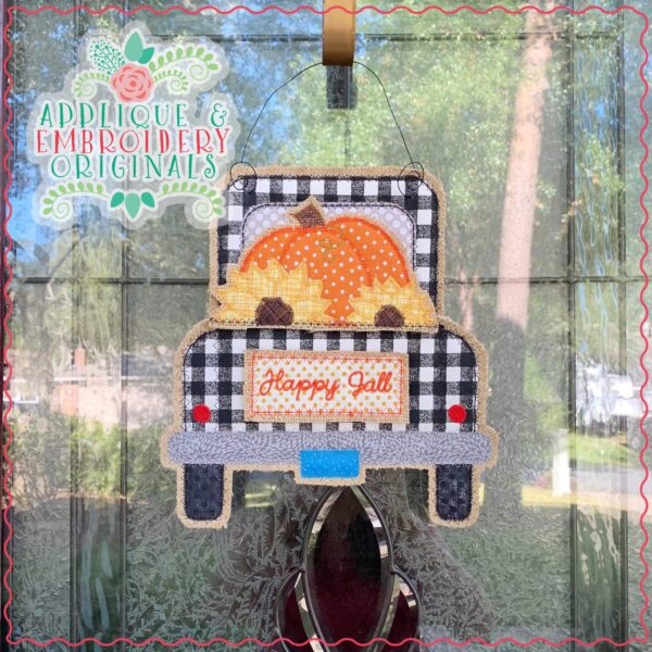 3097 Pumpkin Flowers Tab Interchangeable Design for Truck