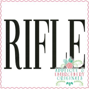 3536 RIFLE Embroidery Design