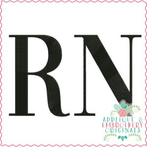 3856 RN Word Art Embroidery Design