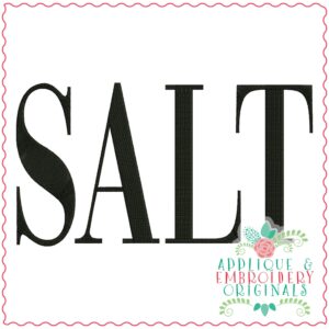 3613 SALT Embroidery Design