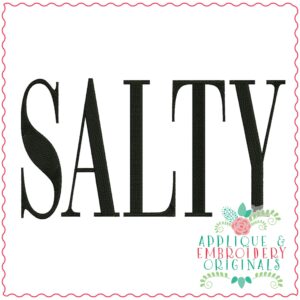 3614 SALTY Embroidery Design