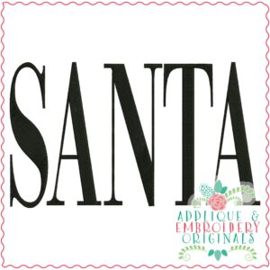 3449 Santa Embroidery Design