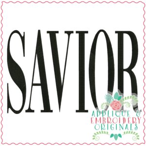 3471 SAVIOR Embroidery Design