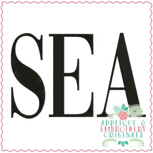 3615 SEA Embroidery Design