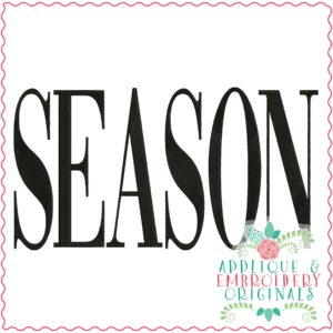 3450 Season Embroidery Design