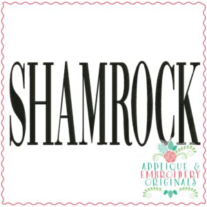 3733 SHAMROCK Embroidery Design