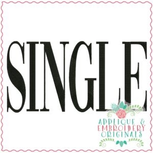 3664 SINGLE Embroidery Design