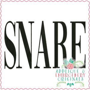 3540 SNARE Embroidery Design
