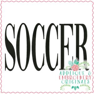 3512 SOCCER Embroidery Design