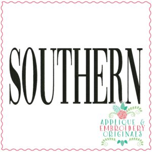 3502 SOUTHERN Embroidery Design