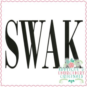 3676 SWAK Embroidery Design