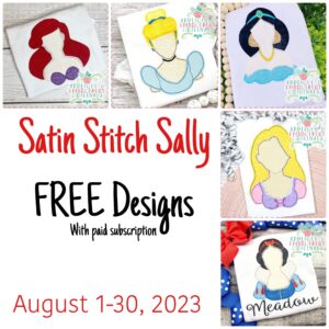 3879 Satin Stitch Sally August 2023