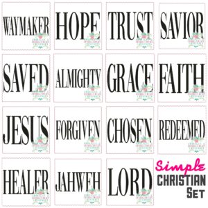 3474 Simple CHRISTIAN Embroidery Design