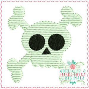 4004 Scull Mini Embroidery Design