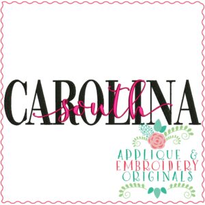 3340 South Carolina Embroidery Design