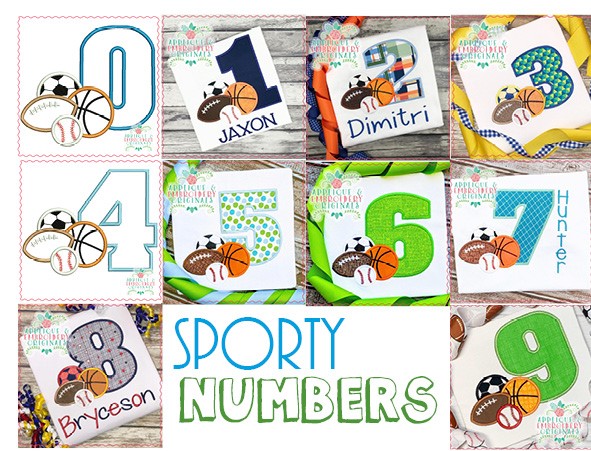 AEO Sporty Numbers Set