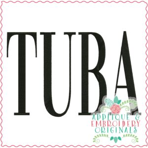 3544 TUBA Embroidery Design