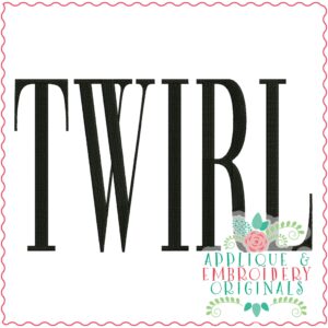 3545 TWIRL Embroidery Design