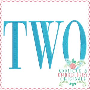 3556 TWO Embroidery Design