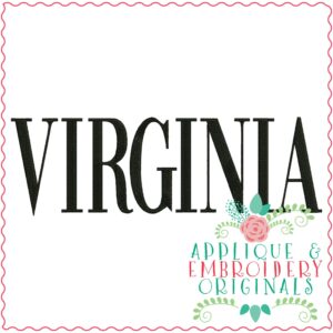3347 Virginia Embroidery Design