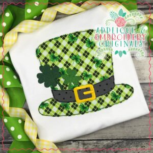 2420 Hat with Clover All-In-One Applique Design
