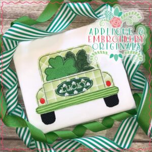 2422 Lucky Truck with Clover All-In-One Applique Design