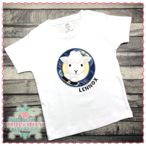 1589 Lamb Circle Applique Design