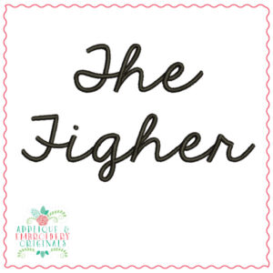 2675 The Fighter Embroidery Font
