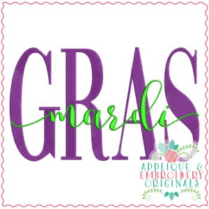 3687 Mardi GRAS Embroidery Design