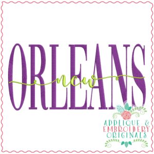 3690 New ORLEANS Embroidery Design