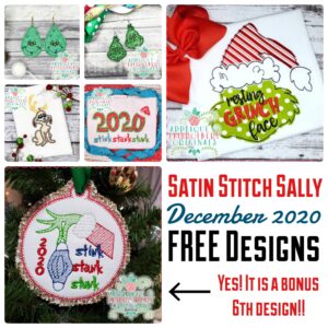 3293 Satin Stitch Sally December 2020