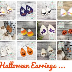 2085 Halloween Earring Set In-The-Hoop Design