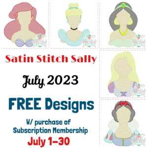 3878 Satin Stitch Sally July 2023