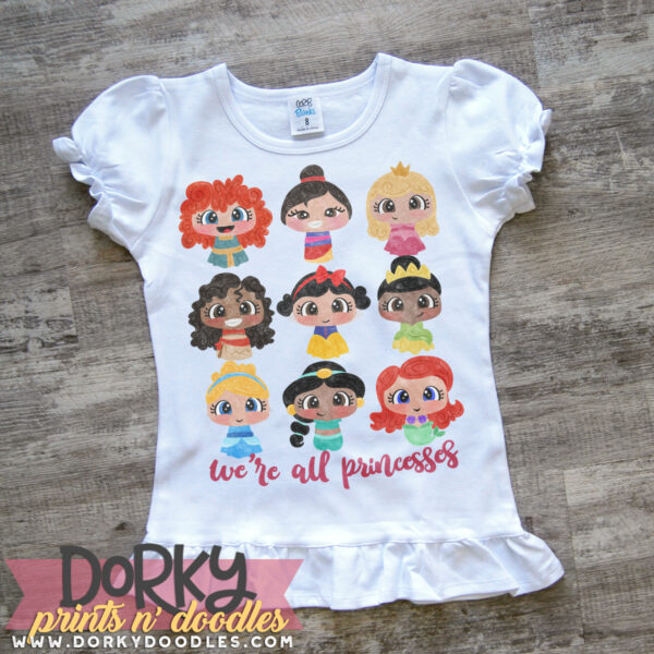 Scottish Princess Watercolor Printable Art - Image 2