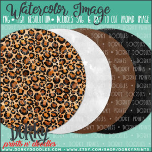 Circles in Earth Tones Watercolor Printable Art