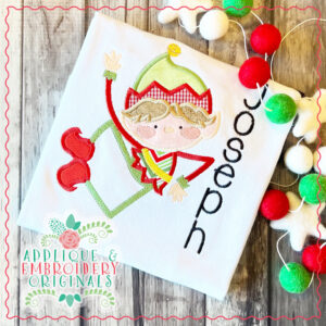 4079 Elf Boy Long Leg Applique Design