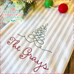 4066 Tree Whirly Line Art Embroidery Design