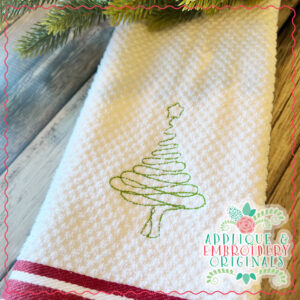 4065 Tree Swirls Line Art Embroidery Design