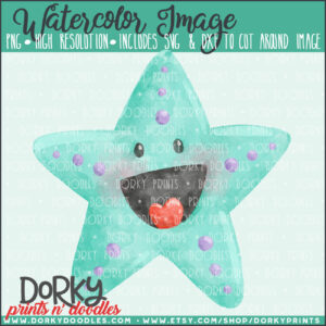 Starfish Watercolor Printable Art