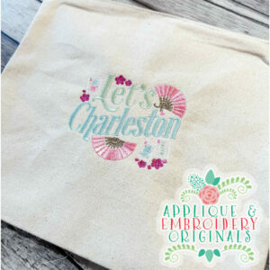 4359 Let's Charleston Mahjong Embroidery Design