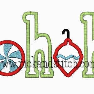 866 HoHoHo Applique Design