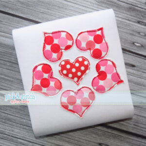 933 Heart Flower 2 Applique Design