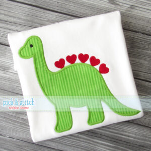 920 Valentine Dino 2 Applique Design