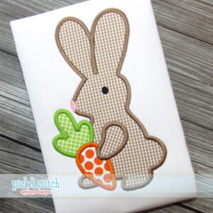 953 Bunny and Carrot Applique Design