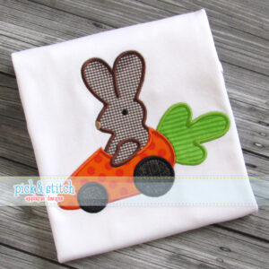 955 Bunny Car Applique Design