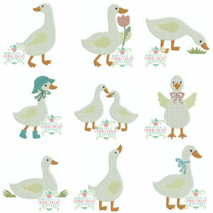 4403 Goose Embroidery Design Set