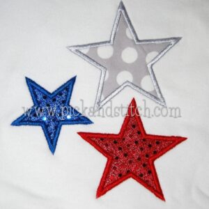 1079 3 Stars Applique Design