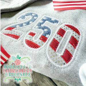 4411 Patriotic 250 Applique Design