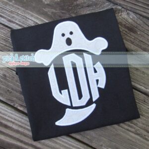 753 Monogram Ghost File Applique Design